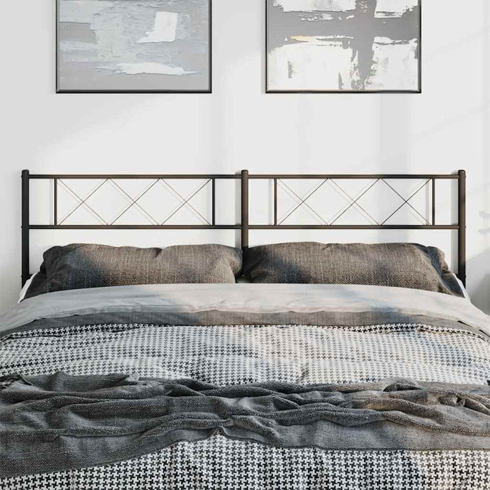 Tăblie de pat de schimb metalică, negru, 193 cm WALTI
