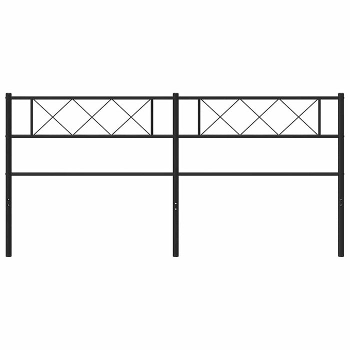 Tăblie de pat de schimb metalică, negru, 193 cm WALTI