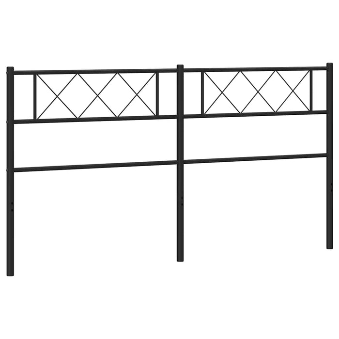Tăblie de pat de schimb metalică, negru, 200 cm WALTI