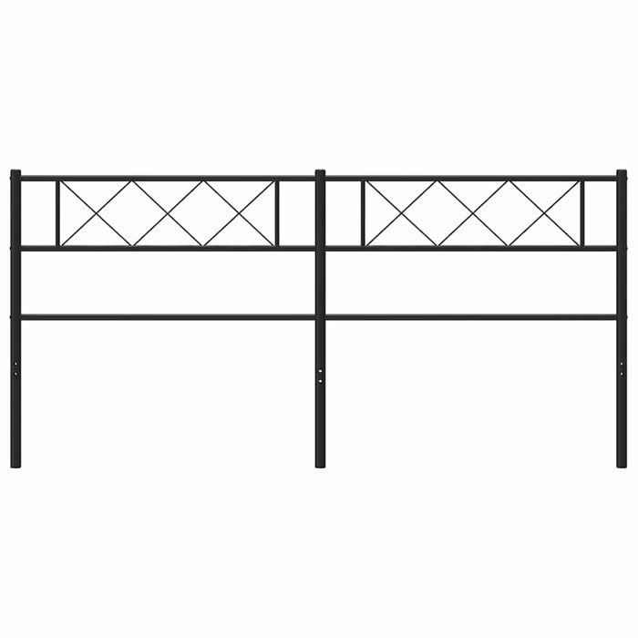Tăblie de pat de schimb metalică, negru, 200 cm WALTI