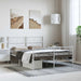 Cadru de pat metalic cu tăblie, alb, 150x200 cm - WALTI WALTI