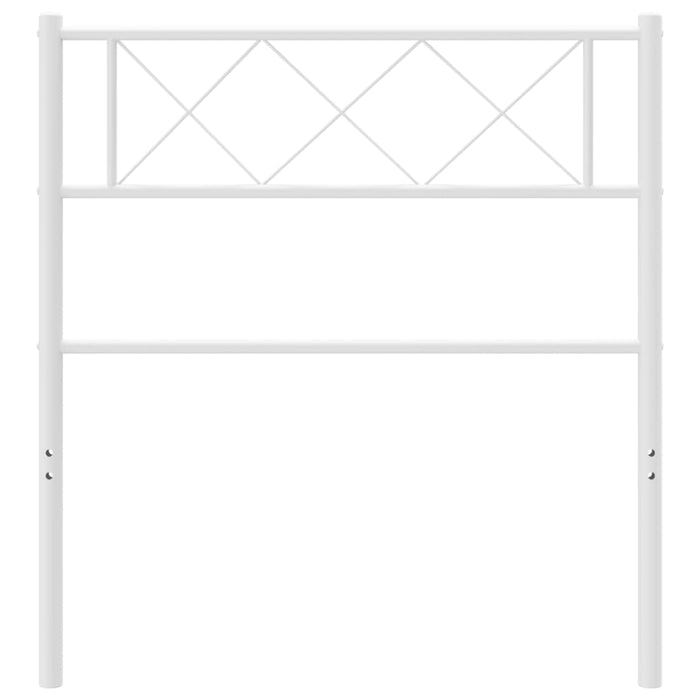 Tăblie de pat metalică, alb, 75 cm - WALTI WALTI