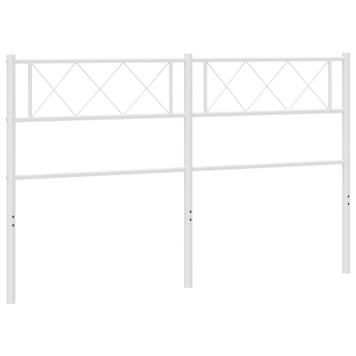 Tăblie de pat metalică, alb, 120 cm - WALTI WALTI