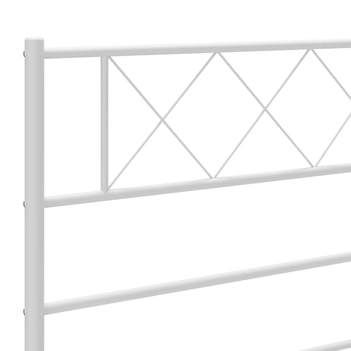 Tăblie de pat de schimb metalică, alb, 193 cm WALTI