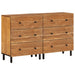 Dulapuri lateral, 2 buc., 60x33x75 cm, lemn masiv de acacia - WALTI WALTI