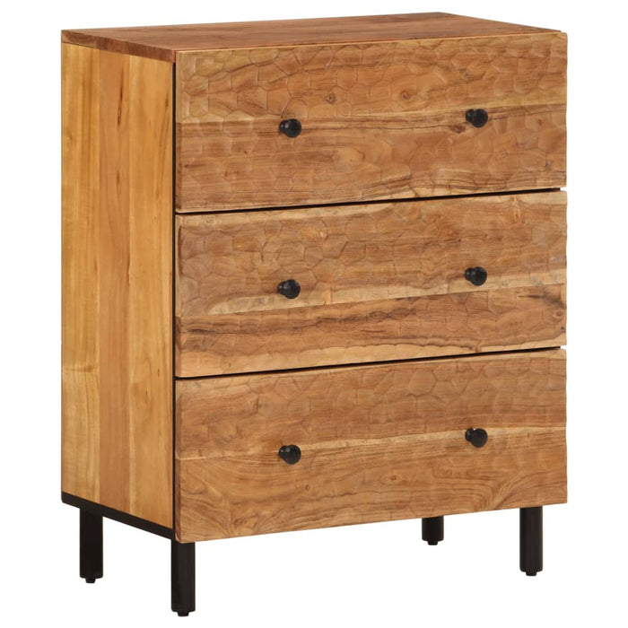Dulapuri lateral, 2 buc., 60x33x75 cm, lemn masiv de acacia - WALTI WALTI
