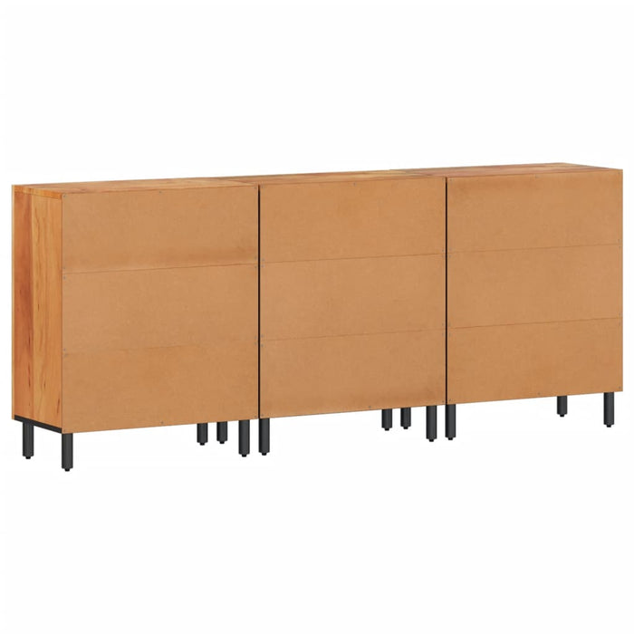 Dulapuri lateral, 3 buc., 60x33x75 cm, lemn masiv de acacia WALTI