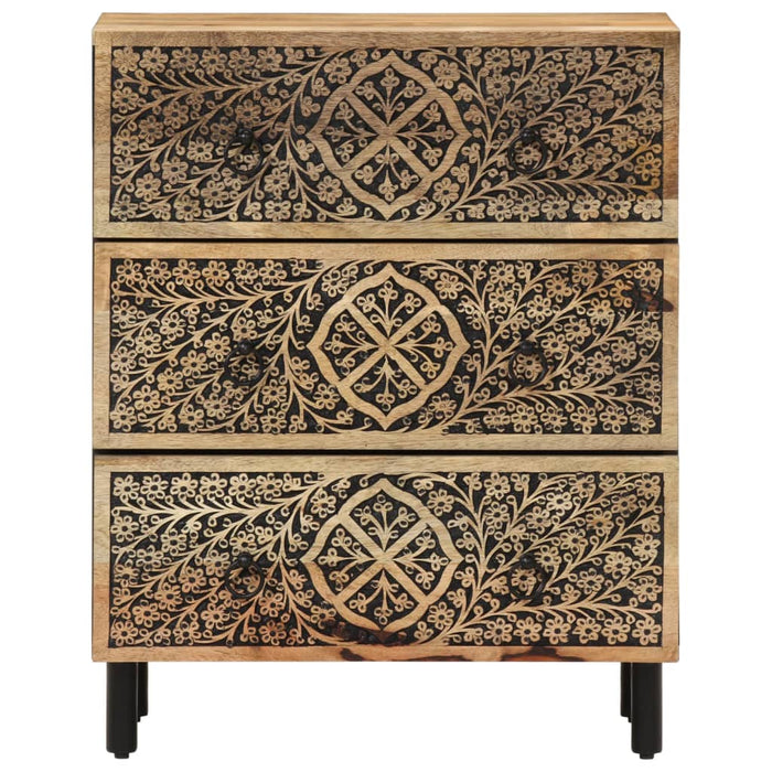 Dulapuri laterale, 2 buc., 60x33x75 cm, lemn masiv de mango WALTI