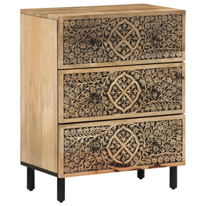 Dulapuri laterale, 3 buc., 60x33x75 cm, lemn masiv de mango - WALTI WALTI