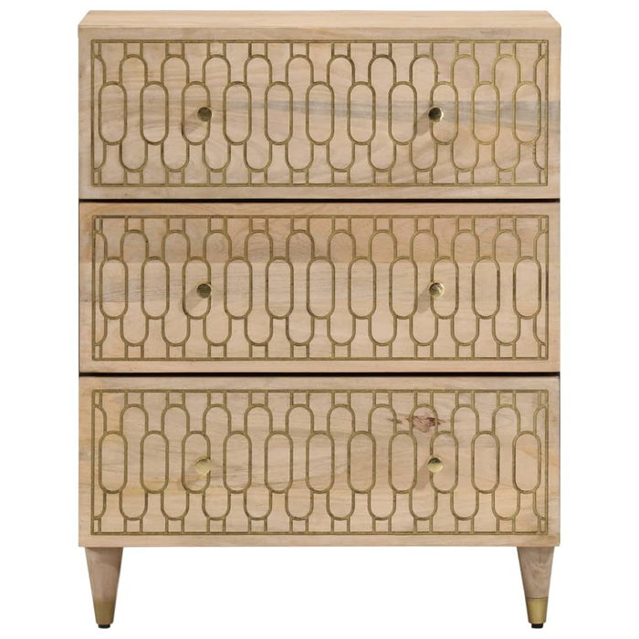Dulapuri laterale, 2 buc., 60x33x75 cm, lemn masiv de mango WALTI