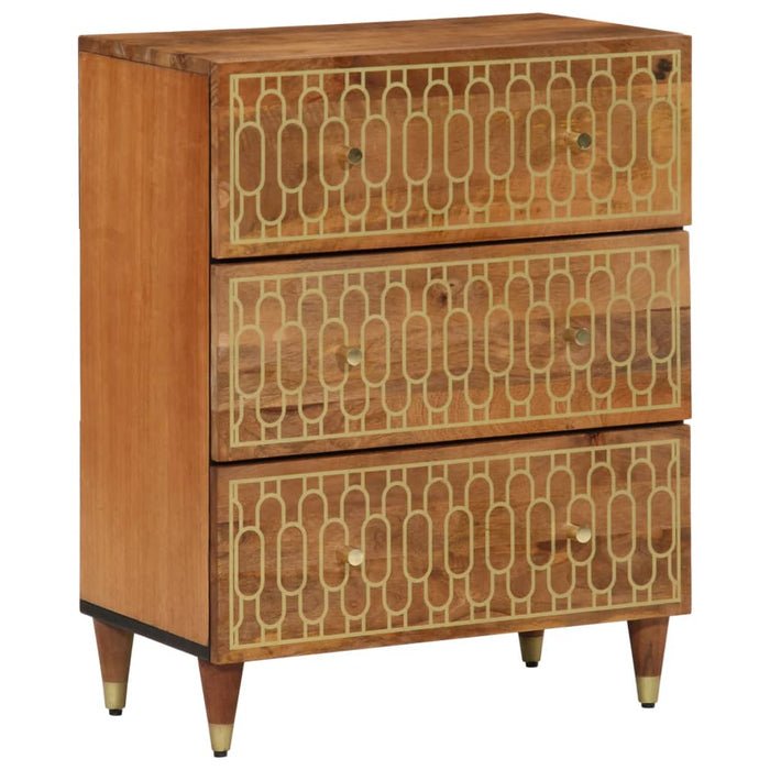 Dulapuri laterale, 2 buc., 60x33x75 cm, lemn masiv de mango WALTI