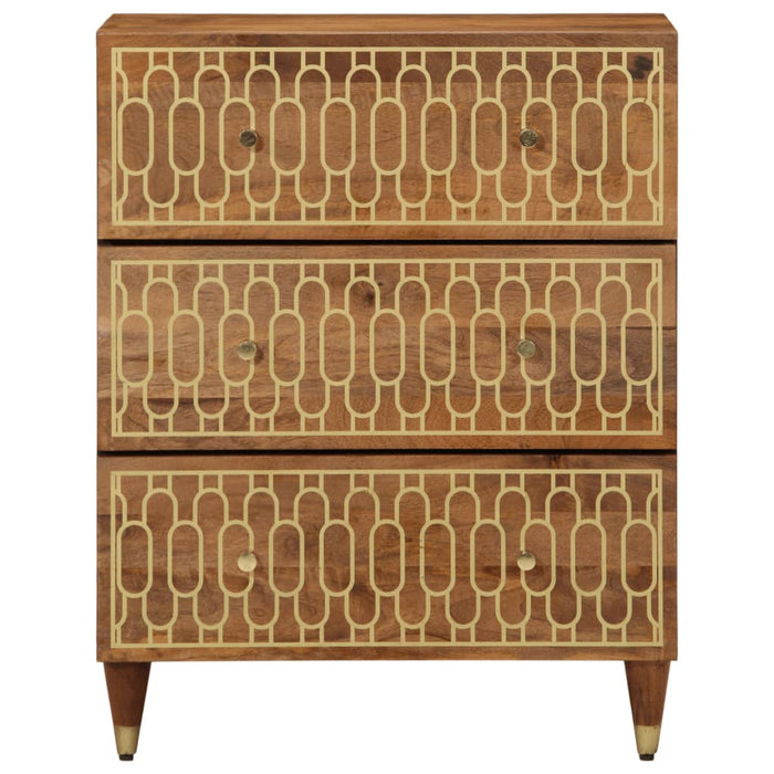 Dulapuri laterale, 2 buc., 60x33x75 cm, lemn masiv de mango WALTI