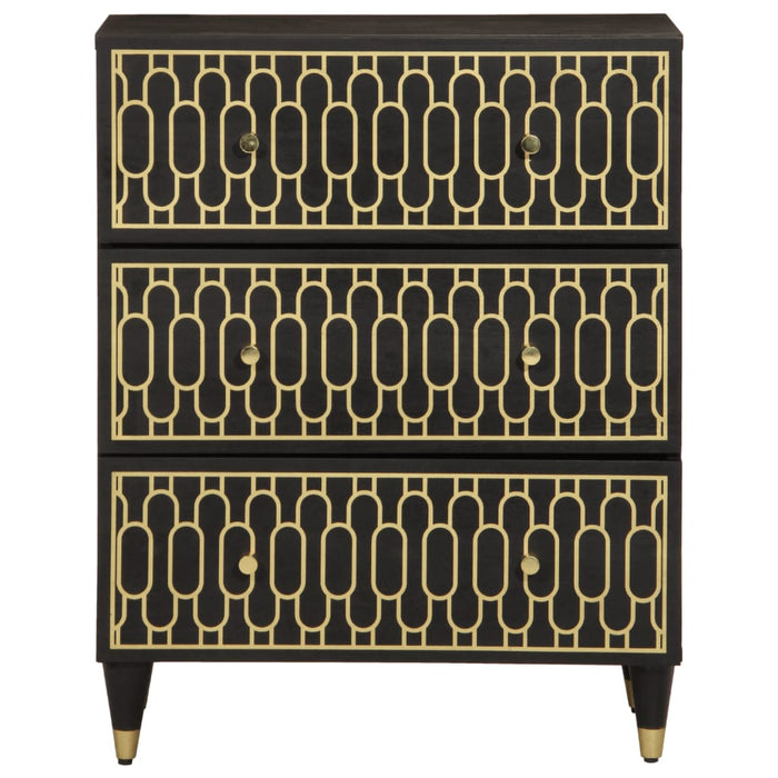 Dulapuri laterale, 2 buc., 60x33x75 cm, lemn masiv de mango WALTI