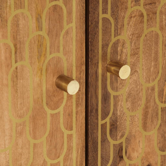 Set mobilier de baie, 2 piese, lemn masiv de mango WALTI