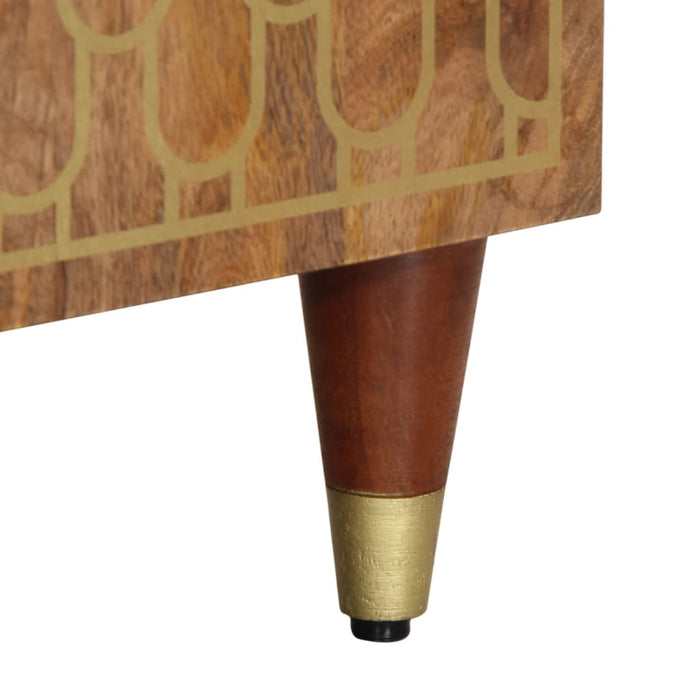 Set mobilier de baie, 3 piese, lemn masiv de mango WALTI