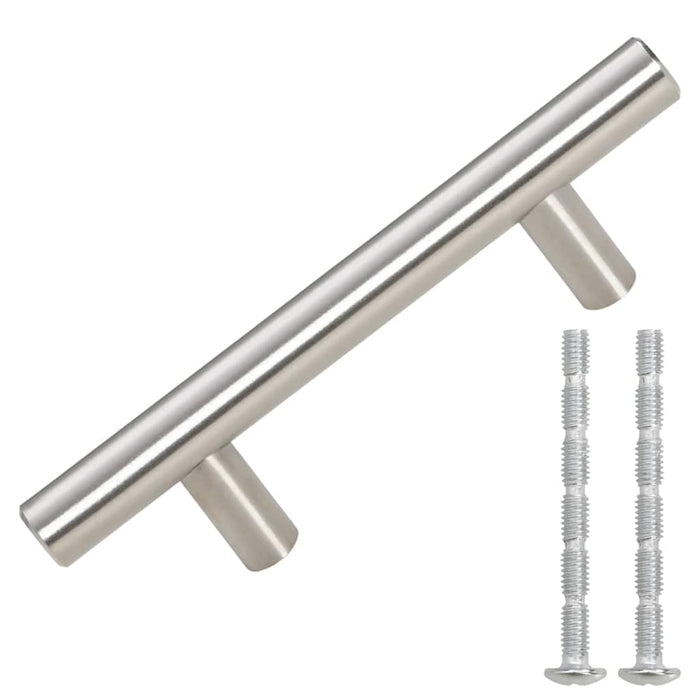 Mânere de dulap, 10 buc., argintiu, 64 mm, oțel inoxidabil WALTI