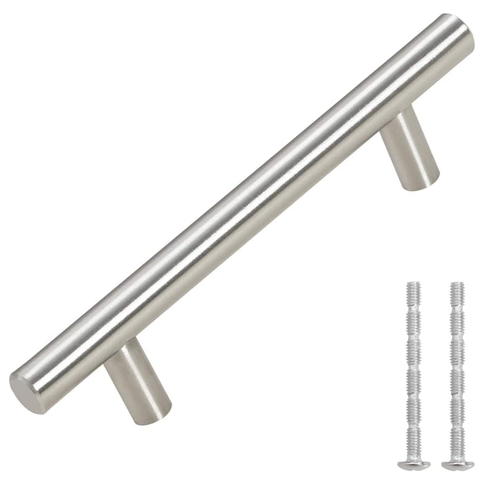 Mânere de dulap, 10 buc., argintiu, 96 mm, oțel inoxidabil - WALTI WALTI