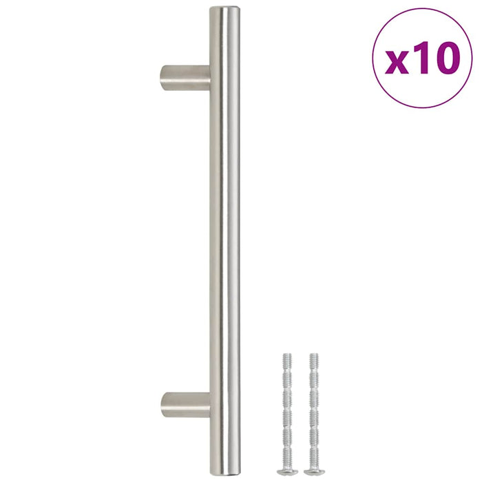 Mânere de dulap, 10 buc., argintiu, 128 mm, oțel inoxidabil - WALTI WALTI