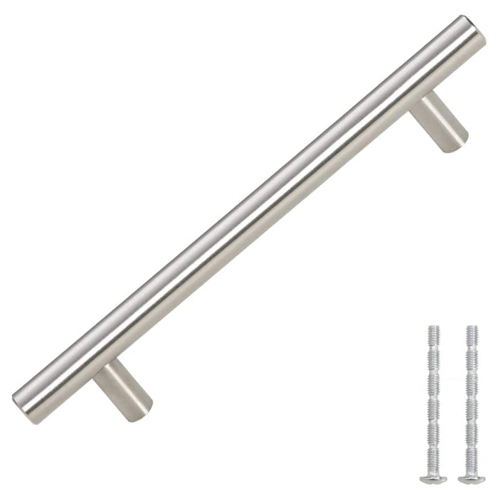 Mânere de dulap, 10 buc., argintiu, 128 mm, oțel inoxidabil - WALTI WALTI