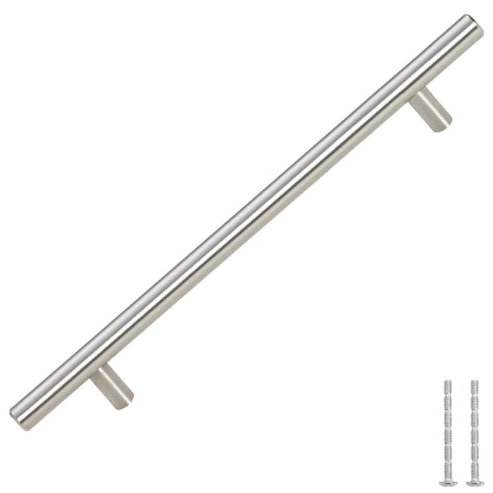 Mânere de dulap, 5 buc., argintiu, 192 mm, oțel inoxidabil - WALTI WALTI