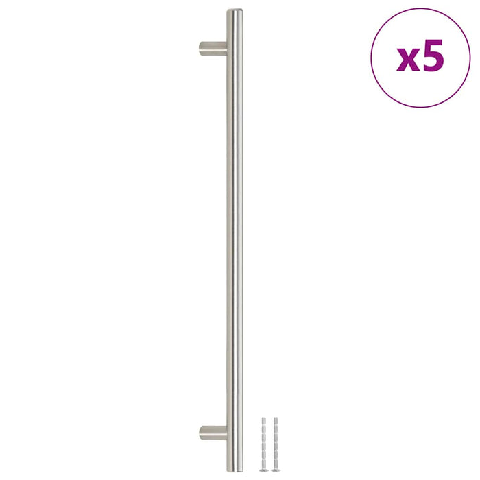 Mânere de dulap, 5 buc., argintiu, 320 mm, oțel inoxidabil - WALTI WALTI