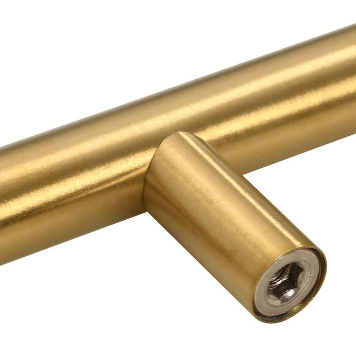 Mânere de dulap, 10 buc., auriu, 128 mm, oțel inoxidabil - WALTI WALTI