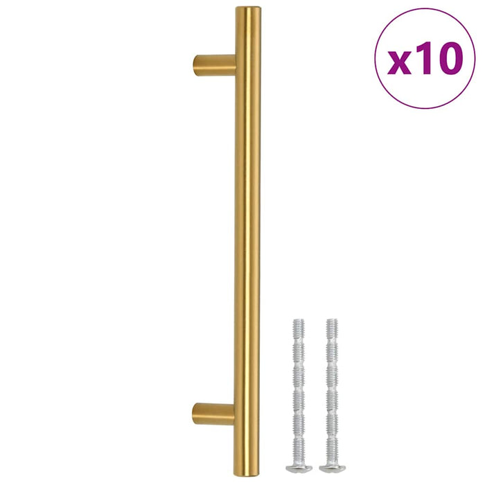 Mânere de dulap, 10 buc., auriu, 160 mm, oțel inoxidabil - WALTI WALTI