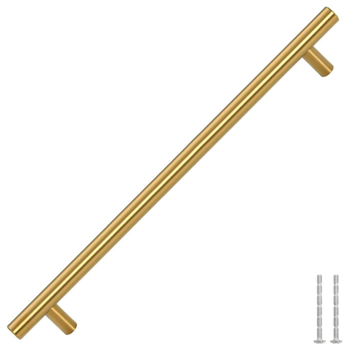 Mânere de dulap, 5 buc., auriu, 224 mm, oțel inoxidabil - WALTI WALTI