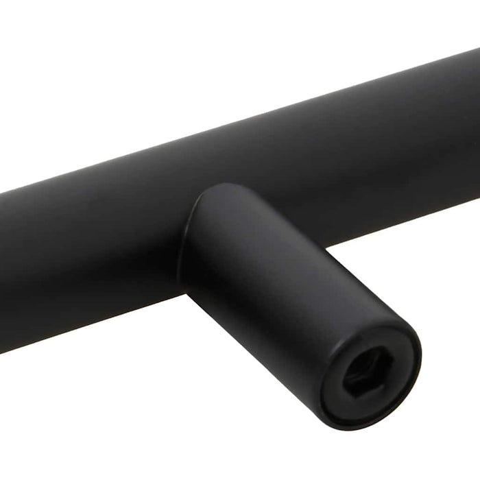 Mânere de dulap, 10 buc., negru, 64 mm, oțel inoxidabil WALTI
