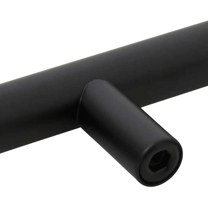Mânere de dulap, 10 buc., negru, 128 mm, oțel inoxidabil - WALTI WALTI