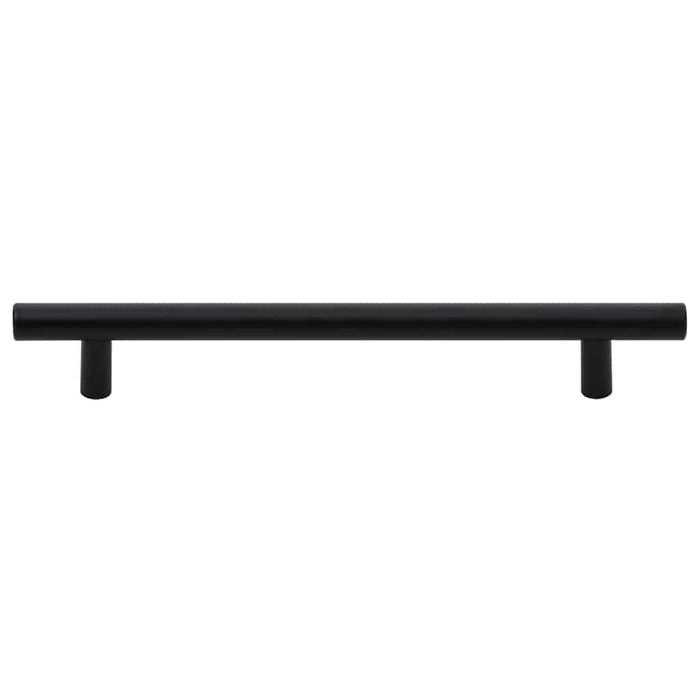 Mânere de dulap, 10 buc., negru, 160 mm, oțel inoxidabil WALTI