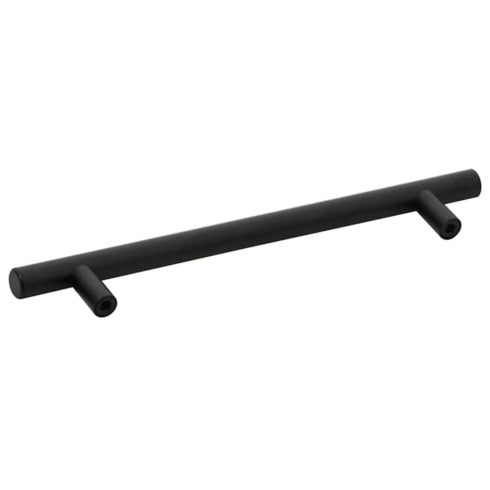 Mânere de dulap, 10 buc., negru, 160 mm, oțel inoxidabil WALTI