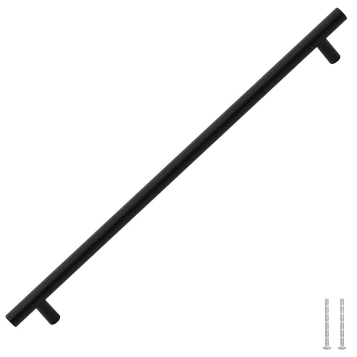 Mânere de dulap, 5 buc., negru, 480 mm, oțel inoxidabil - WALTI WALTI