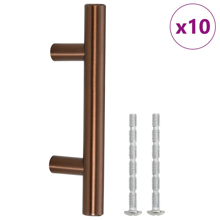 Mânere de dulap, 10 buc., bronz, 64 mm, oțel inoxidabil - WALTI WALTI