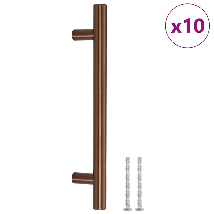 Mânere de dulap, 10 buc., bronz, 128 mm, oțel inoxidabil WALTI