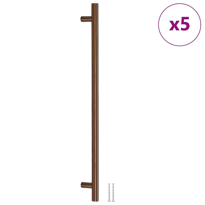 Mânere de dulap, 5 buc., bronz, 480 mm, oțel inoxidabil - WALTI WALTI