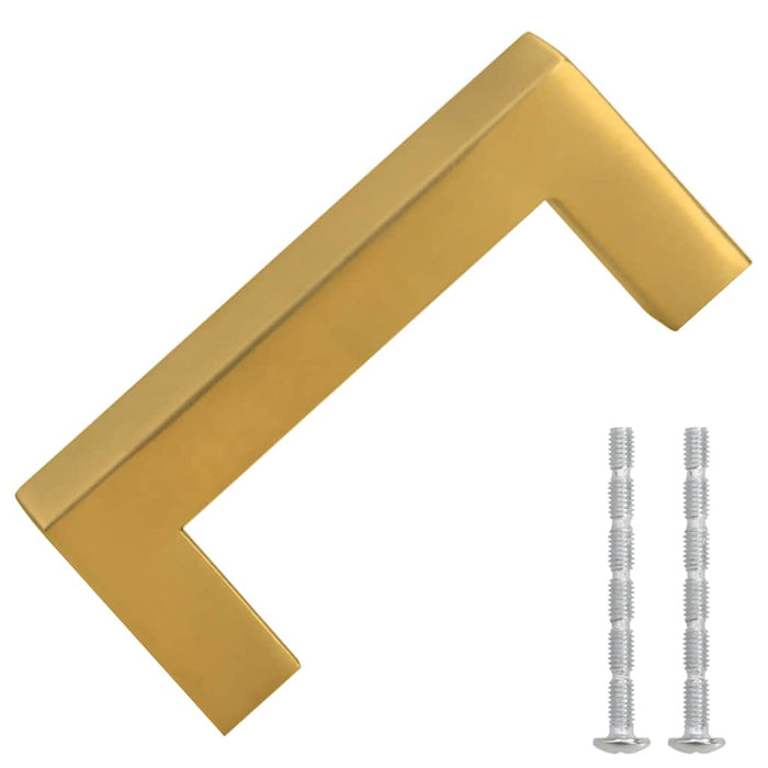 Mânere de dulap, 10 buc., auriu, 64 mm, oțel inoxidabil - WALTI WALTI