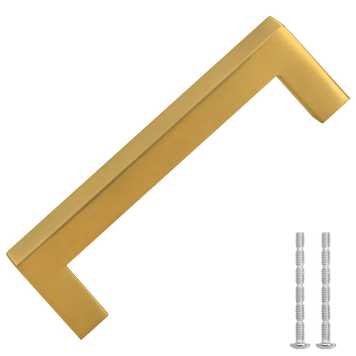 Mânere de dulap, 10 buc., auriu, 96 mm, oțel inoxidabil - WALTI WALTI