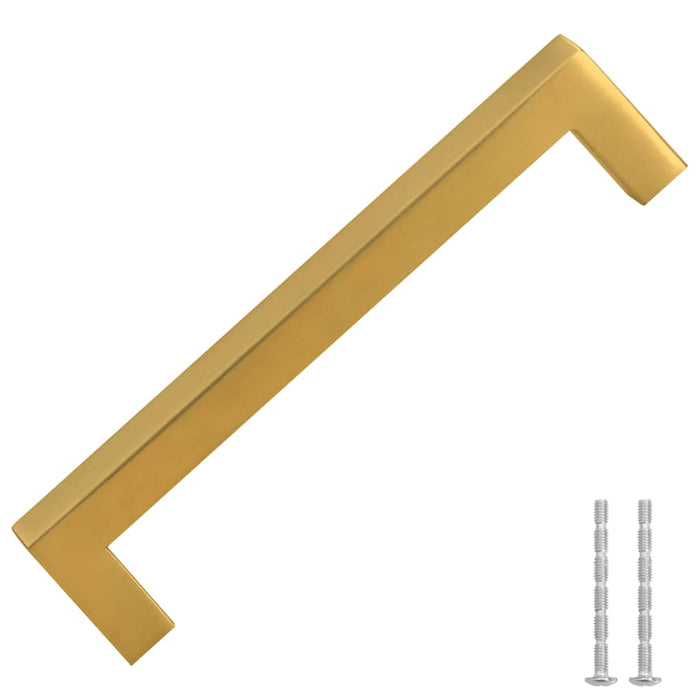 Mânere de dulap, 10 buc., auriu, 128 mm, oțel inoxidabil - WALTI WALTI