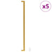 Mânere de dulap, 5 buc., auriu, 480 mm, oțel inoxidabil - WALTI WALTI