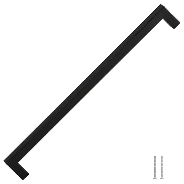 Mânere de dulap, 5 buc., negru, 320 mm, oțel inoxidabil - WALTI WALTI