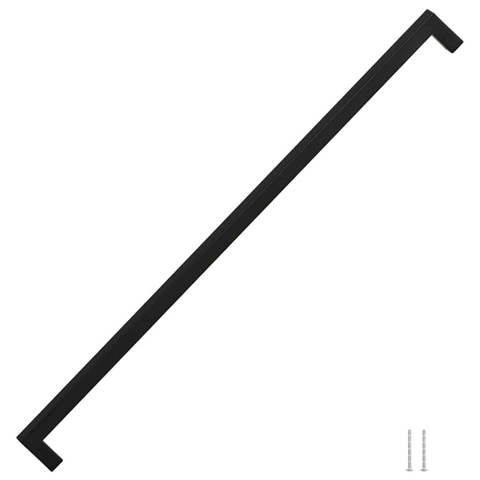 Mânere de dulap, 5 buc., negru, 480 mm, oțel inoxidabil - WALTI WALTI