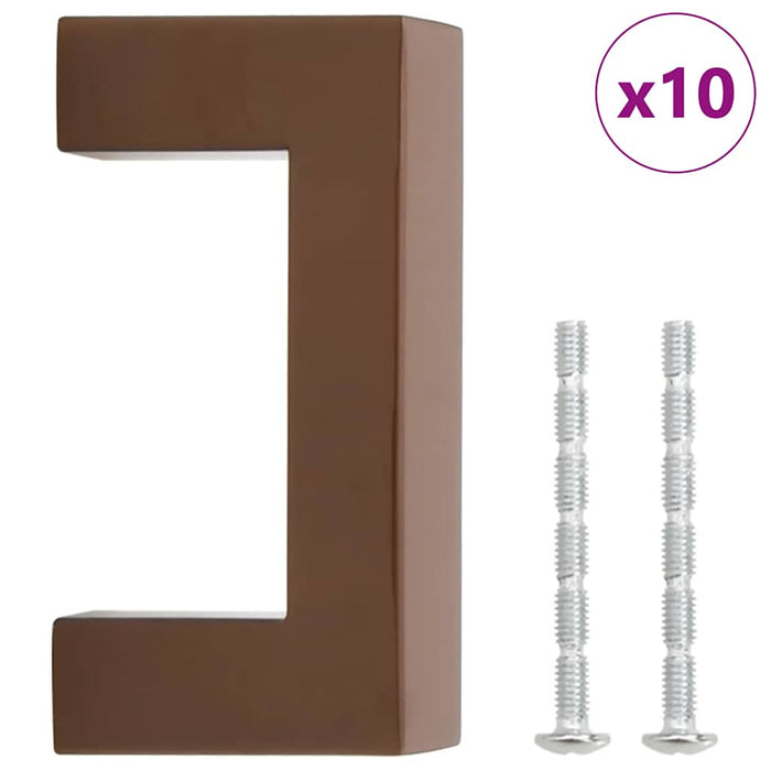 Mânere de dulap, 10 buc., bronz, 64 mm, oțel inoxidabil WALTI