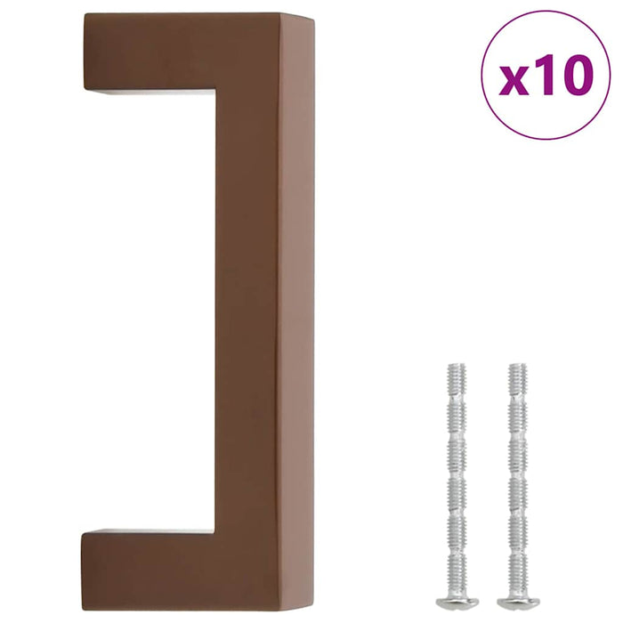 Mânere de dulap, 10 buc., bronz, 96 mm, oțel inoxidabil - WALTI WALTI
