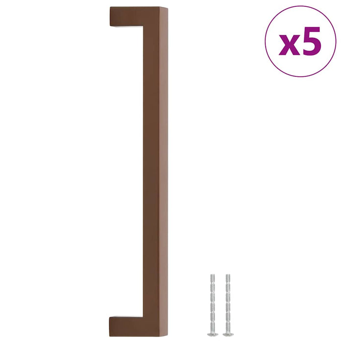 Mânere de dulap, 5 buc., bronz, 224 mm, oțel inoxidabil - WALTI WALTI