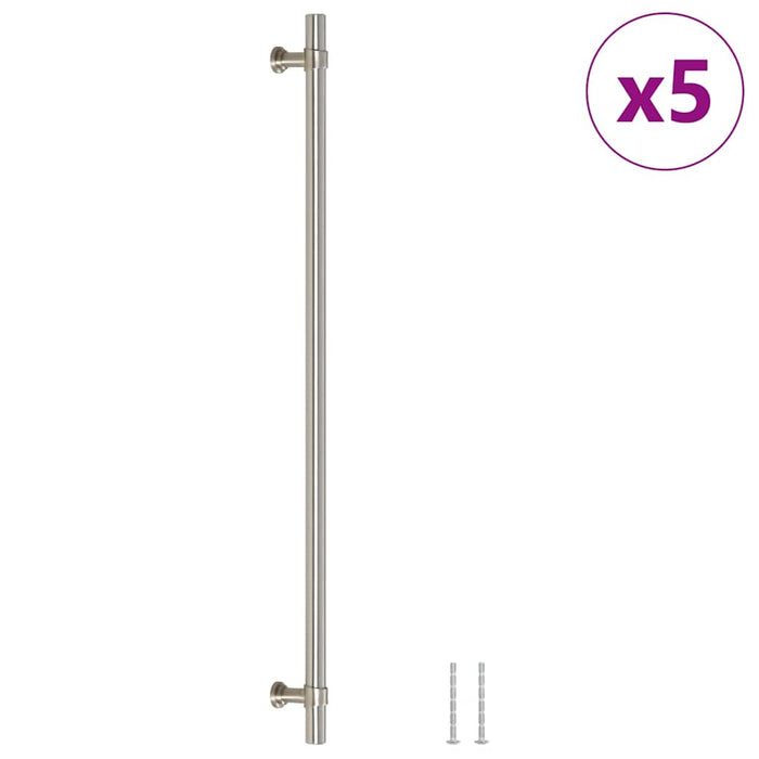 Mânere de dulap, 5 buc., argintiu, 320 mm, oțel inoxidabil - WALTI WALTI