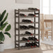 Suport sticle de vin, 42 sticle, gri, lemn masiv de pin - WALTI WALTI