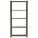 Suport depozitare 5 niveluri gri, 80x38x170 cm, lemn masiv pin - WALTI WALTI