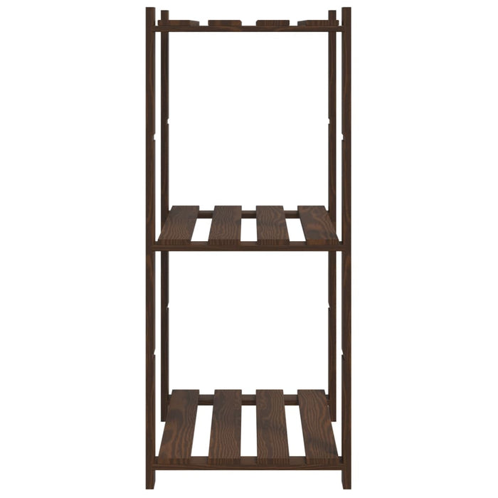 Suport depozitare 3 niveluri, maro, 60x38x90 cm, lemn masiv pin - WALTI WALTI