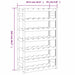 Suport sticle de vin, 42 sticle, negru, lemn masiv de pin - WALTI WALTI